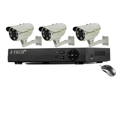 Giá sỉ Bộ 3 camera quan sát AHD - ATP- IT TXA-T06EG10 (Trắng) giá rẻ 