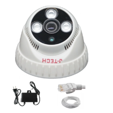  Bán Camera IP J-TECH JT-HD3206 (1MP/ len 2.8mm) + Adapter + 5m Cáp tín
hiệu  loại tốt 