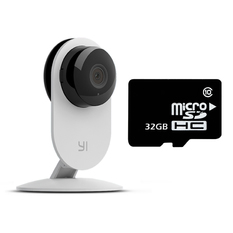 Cung cấp Bộ camera quan sát Xiaomi ngày đêm Tiếng Việt và Thẻ nhớ Micro SDHC 32GB (Trắng)  loại tốt 