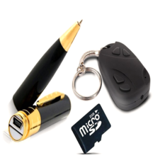  Đại lý Bộ camera móc khóa và Bút camera và thẻ nhớ MicroSD 2GB PeepVN
(Đen)  chính hãng 