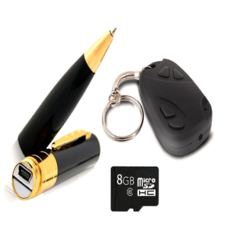  Nhập sỉ Bộ móc khóa và camera bút PeepVN BPR 6 (Đen) và thẻ nhớ MicroSD 8GB
PeepVN (Đen)  cao cấp 