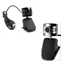  Sỉ 6 LED High Definition Free Driver USB Webcam Laptop PC Computer Camera Microphone (Black) (Intl)  hàng xách tay 