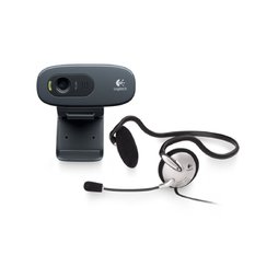  Sỉ Webcam Logitech HD C270H có mic + tai nghe (Đen) giá rẻ 