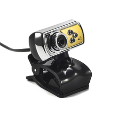  Nhập sỉ HD 12.0 MP 3 LED USB Webcam (Yellow) (Intl)  hàng xách tay 