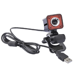  Địa chỉ bán USB 2.0 1080P 12MP 4LED HD Webcam Web Mic black Red (Intl)  giá sỉ 
