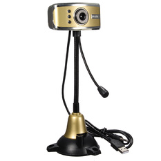  Sỉ HD USB LED Webcam Night Vision Camera with Mic for Desktop (Gold)
(Intl)  có tốt không? 