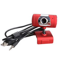  Đánh giá USB 2.0 30M Video Webcam Web Camera with Microphone for Desktop PC Laptop (Red) (Intl)  mới nhất 