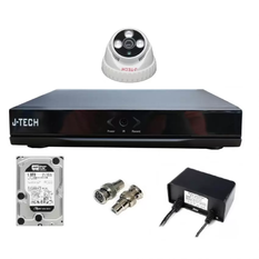  Kho sỉ Bộ camera AHD J-Tech 3206 (01 camera + 01 đầu ghi 4CH + 01 HDD
250GB)  cao cấp 