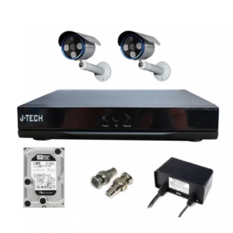  Bỏ sỉ Bộ camera AHD J-Tech 5602 (2 camera + 1 Đầu ghi 4CH + 1 HDD 250Gb)  giá tốt 