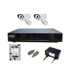  Bảng giá Bộ camera IP J-Tech 5600 (2 camera + 1 đầu ghi 4CH + 1HDD 250GB)  giá sỉ 