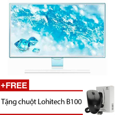  Đánh giá Màn hình vi tính LED Samsung 23.6inch Full HD – Model LS24E360HL/XV(Trắng) + Tặng 1 chuột Lohitech B100  giá tốt 